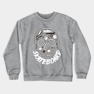 Skull Skateboard Crewneck Sweatshirt